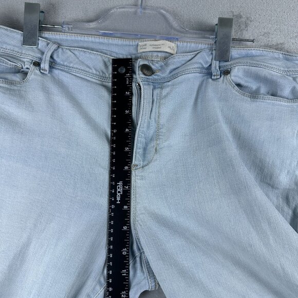 J. Jill Cropped Jeans Womens Size 18 Authentic Fit Denim Mid Rise Blue - Picture 8 of 12